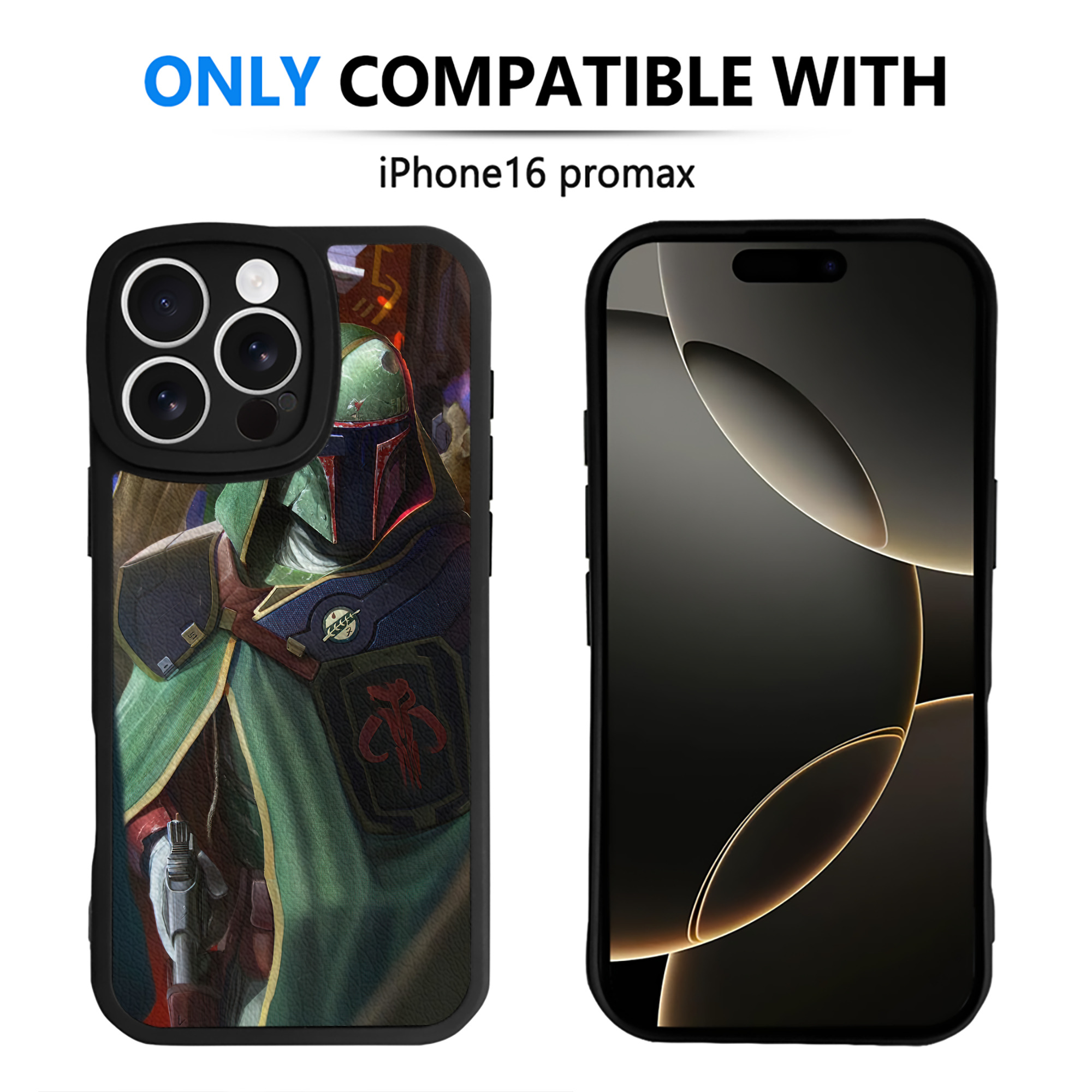 （画像用） スター・ウォーズ Star Wars 【iPhone 16シリーズ対応】シリコンスマホケース（レザー調） 材質：シリコン